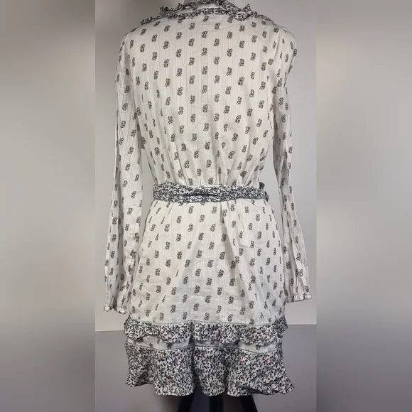 Veronica Beard White Floral Dress Sz 12 - Picture 12 of 14
